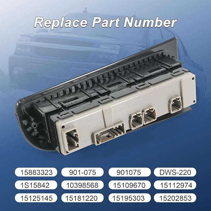 DICMIC Front Driver Side Master Power Window Switch and Door Lock & Black...