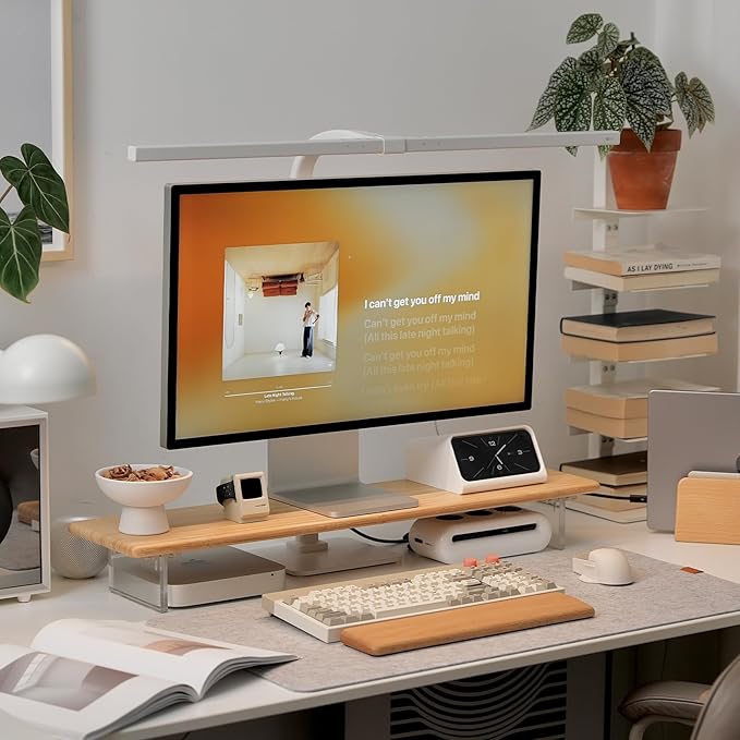 ROCDEER Bamboo Monitor Stand Riser