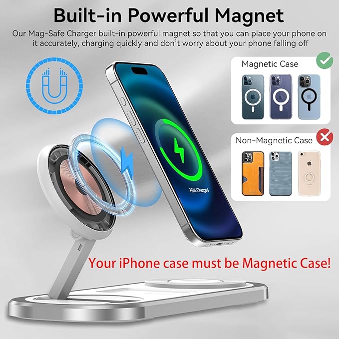 3 in 1 Fast Wireless Charger Stand