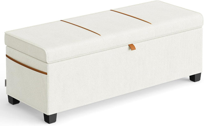 SONGMICS Storage Ottoman, 15.8 x 43.3 x 15.8 Inches, 27 Gal. (103 L)
