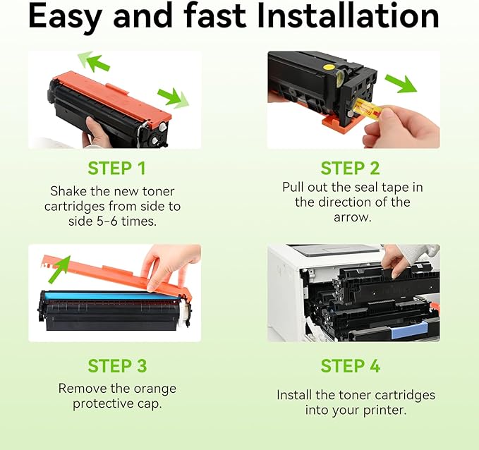 swiss toner 414X Toner Cartridges 4 Pack