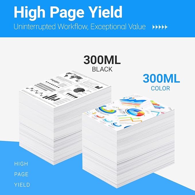 LCL 745 Ink Cartridge 300ml High Capacity Replacement (6-Pack)