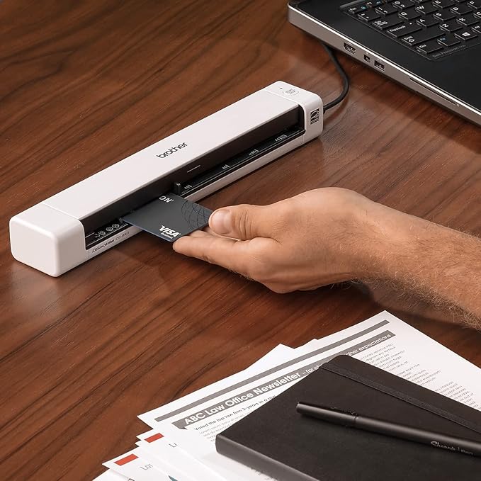 Brother DS-640 Compact Mobile Document Scanner, 1.5"x2"x11.9"