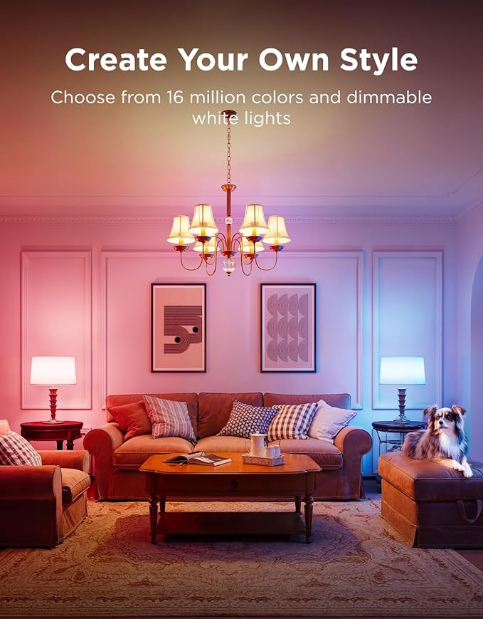 Govee E12 Led Bulb, Smart Light Bulbs Work (6 Pack)
