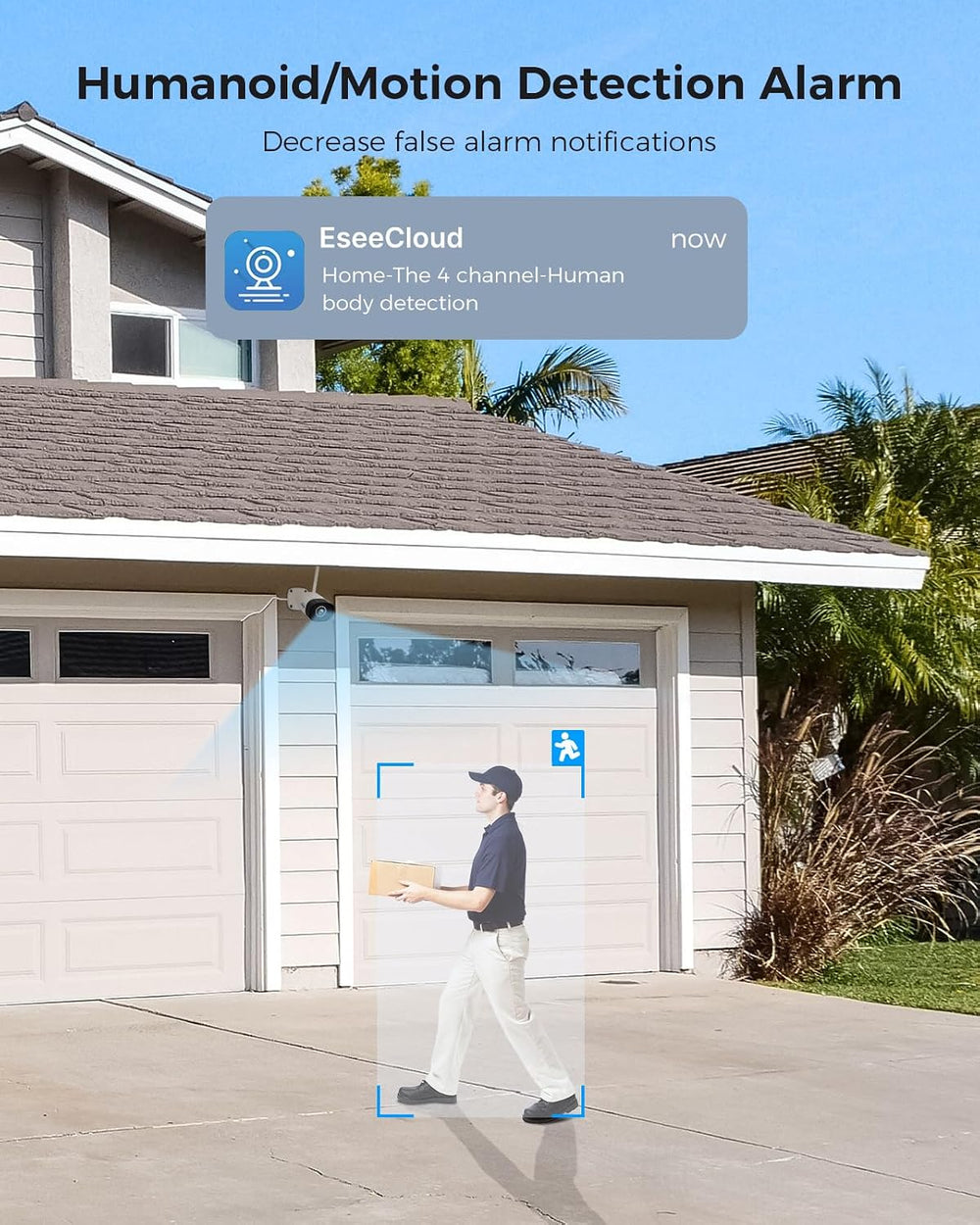 Hiseeu 5MP Outdoor WiFi Security Camera System, 10CH 8-Camera Kit, 3TB HDD