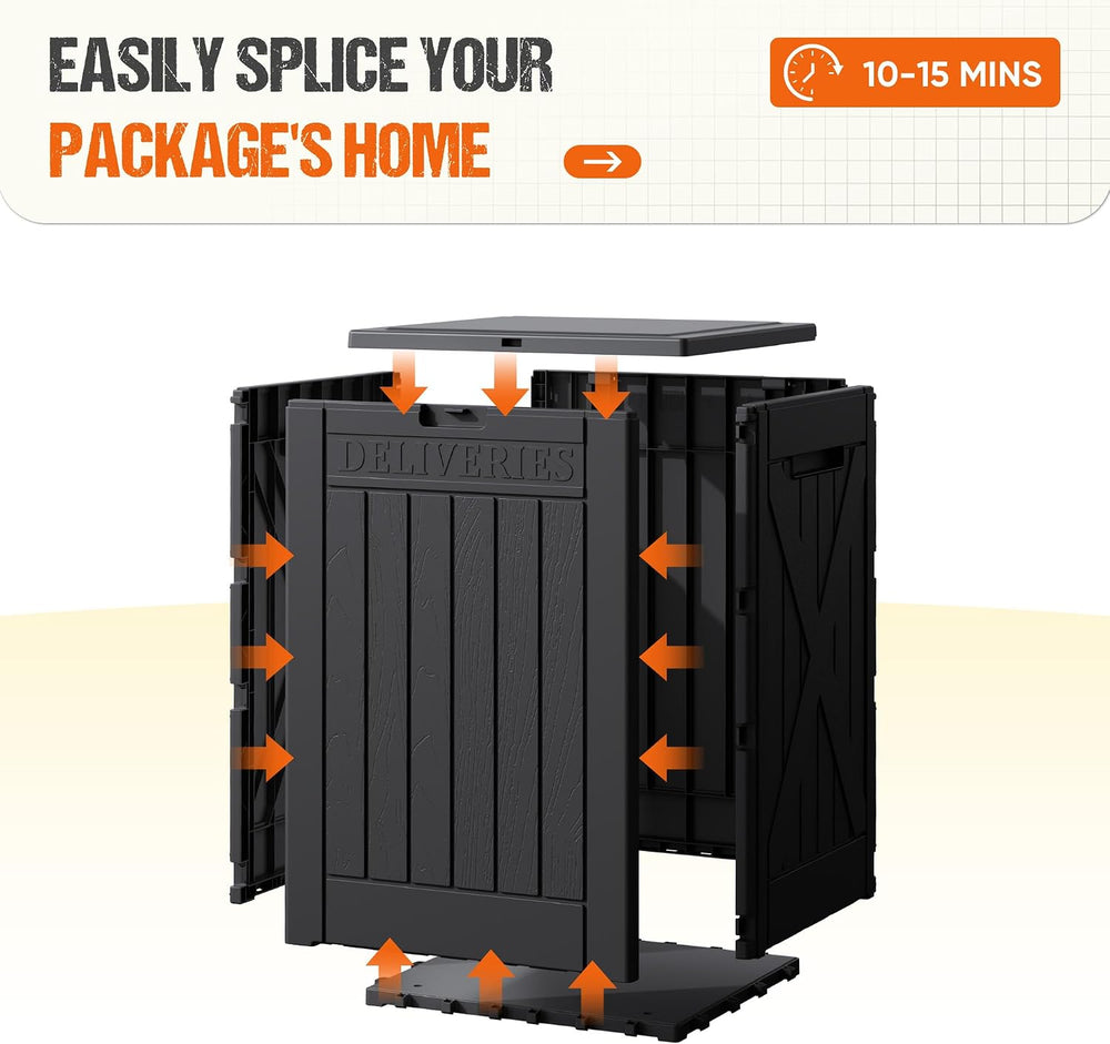 Flamaker 50 Gallon Deck Box, Package Delivery Storage Box for Outside
