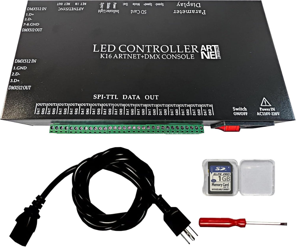 CANRIA K16 ARTNET+DMX CONSOLE LED CONTROLLER, Professional Lighting Control