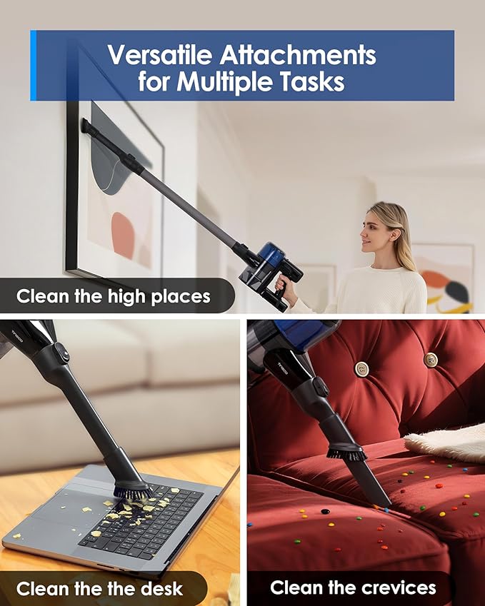 Tineco Pure ONE S30 Cordless Vacuum Cleaner, 150AW Powerful Suction, Zero