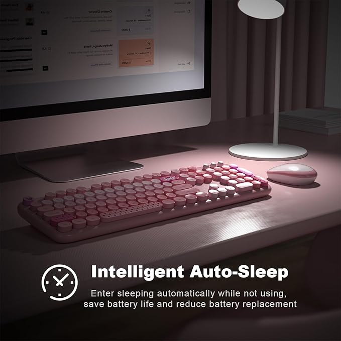 MOFII Wireless Keyboard and Mouse Combo, Full Size 2.4G Plug and Play