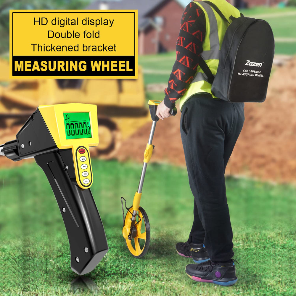 Zozen Measuring Wheel Digital Display, Foldable Feet/Meter Digital Measuring