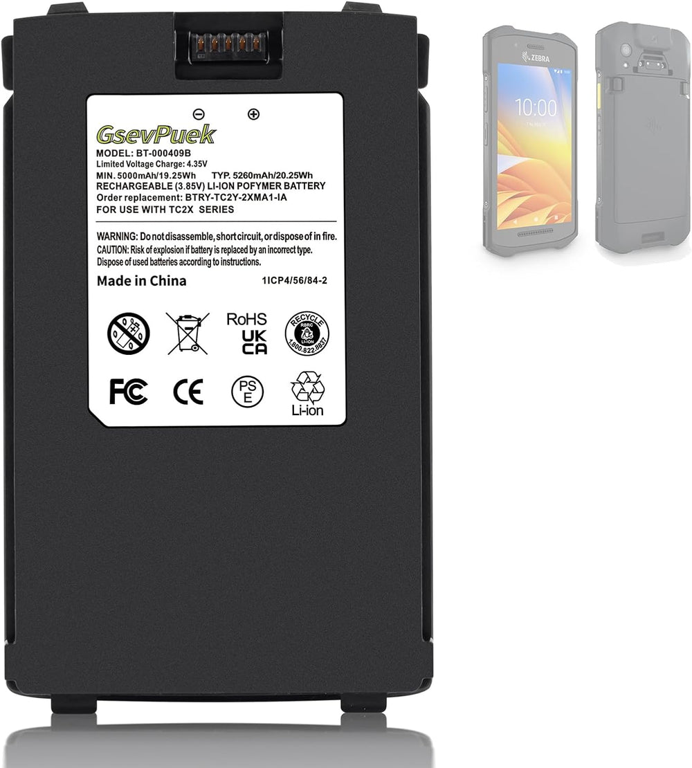GsevPuek 5260mAh TC26 Replacement Battery,