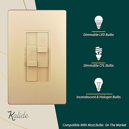 TOPGREENER Kalide Combo Dimmer Switch