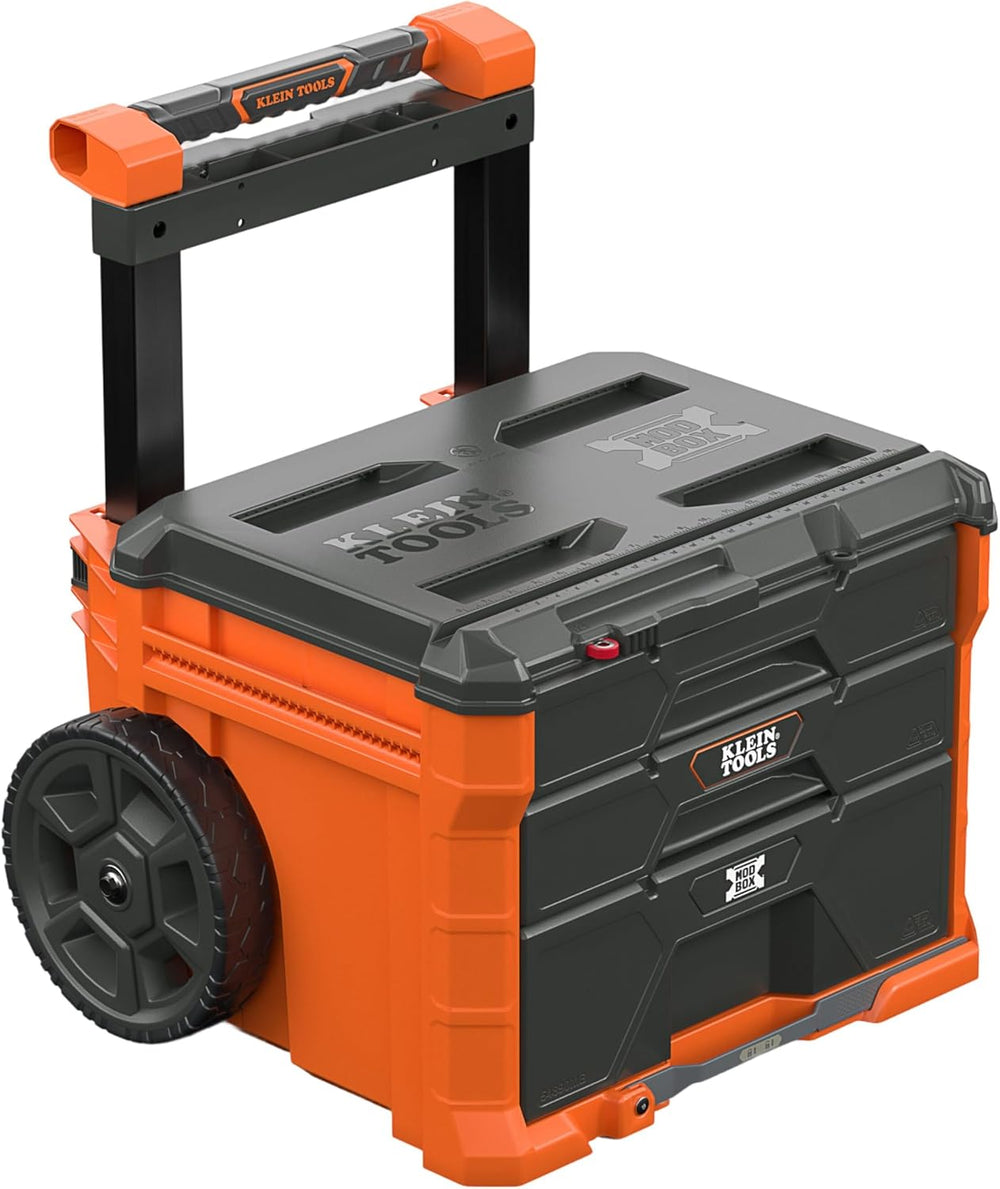 Klein Tools 54890MB MODbox Three Drawer Rolling Toolbox, Tool Storage, Ball B...