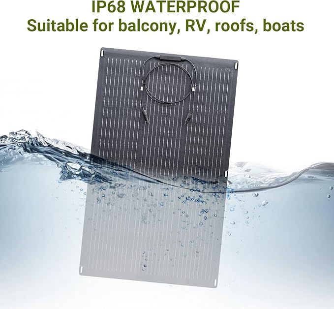 ALLPOWERS SF100 100W Flexible Solar Panel, Ultra-Thin 3mm Bendable