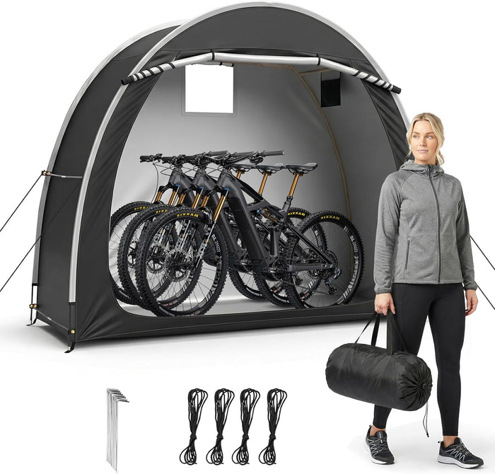 Outvita Portable Bike Tent Cover for 4-5 Bikes, Garden Tools