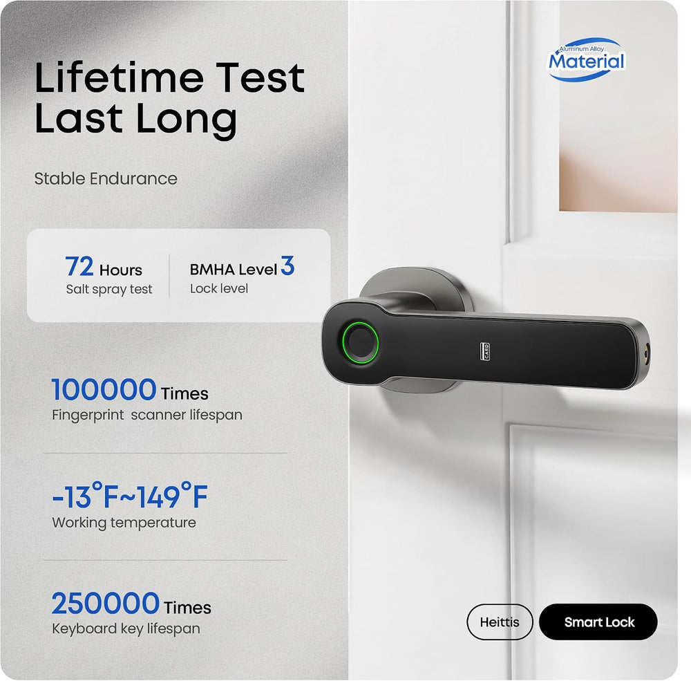 Keyless Entry Door Lock with Keypad, Smart Electronic Door Knob for Bedroom