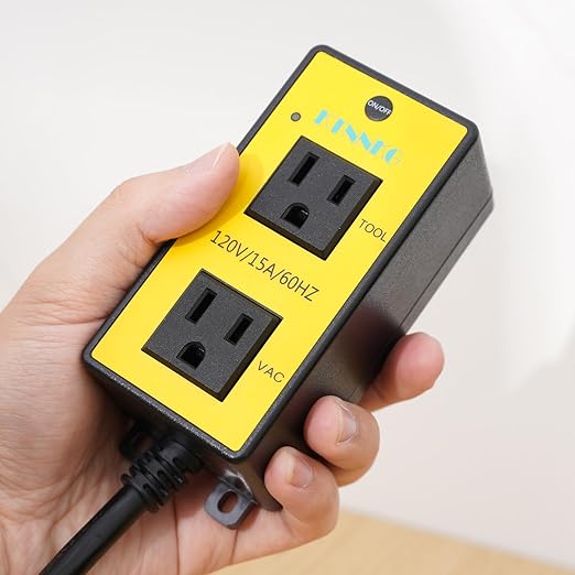 KTNNKG Automatic Remote Vacuum Switch，Load Sensing Outlets, Power Tool/Table