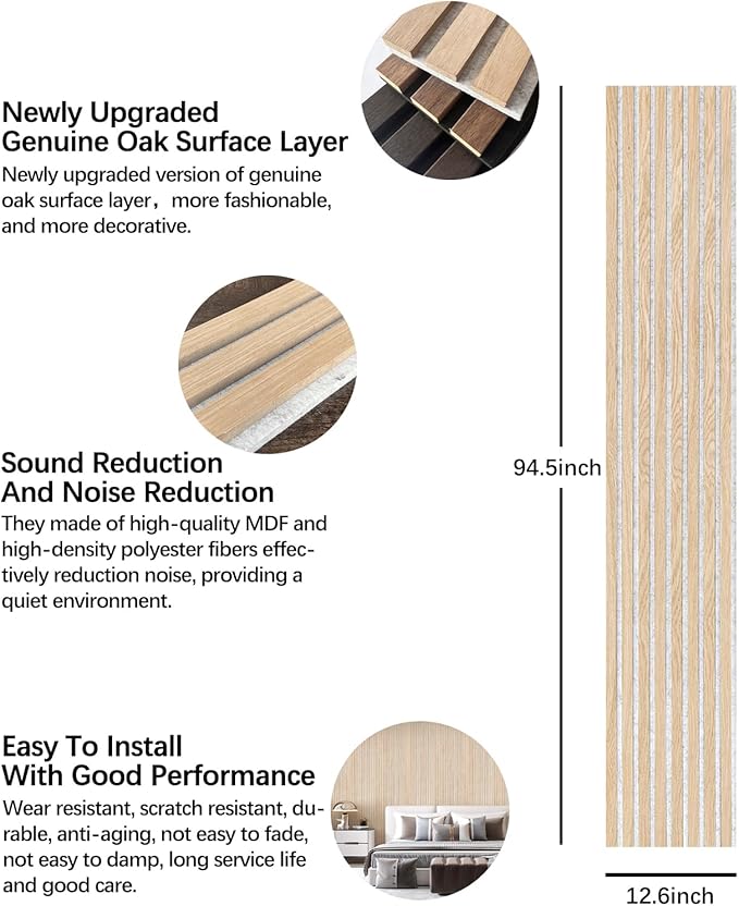 ARMURO Wood Slat Wall Panel (2 PCS)
