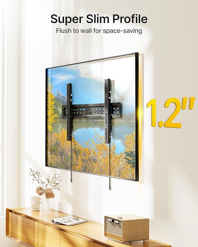 monTEK Ultra Slim Tilting TV Wall Mount Bracket