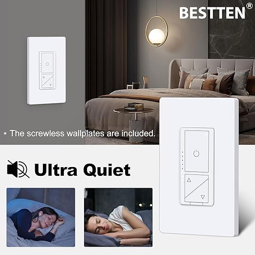 BESTTEN 10 Pack Super Slim Digital Dimmer
