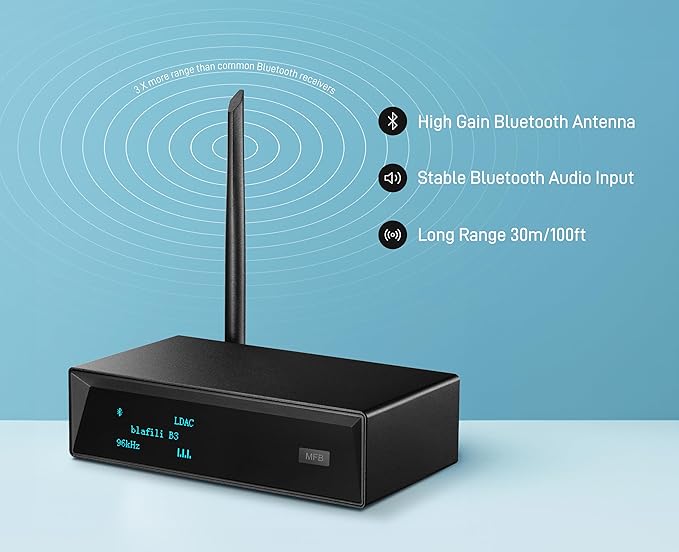 blafili B3 Professional XLR Bluetooth v5.1 Music Receiver, LDAC & aptX HD
