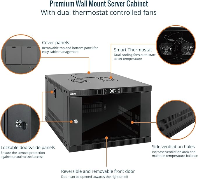 Tecmojo 6U Wall Mount Rack