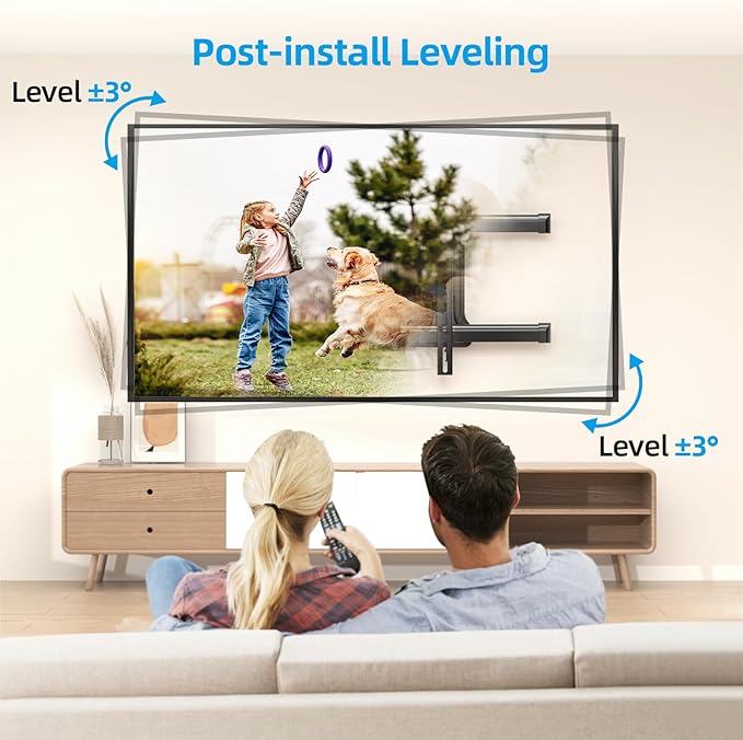 HCMOUNTING Pre-Assembled Corner TV Wall Mount