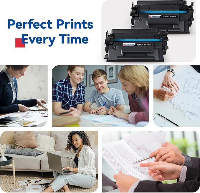 148X W1480X High Yield Toner Cartridges Compatible Replacement (2-Pack)