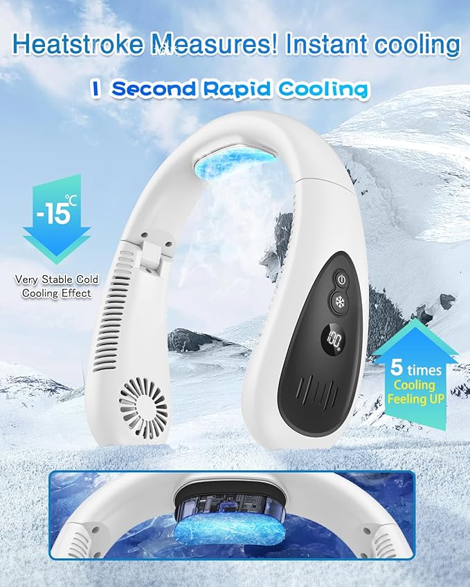 GAITIR Neck Air Conditioner, Portable Neck Fan