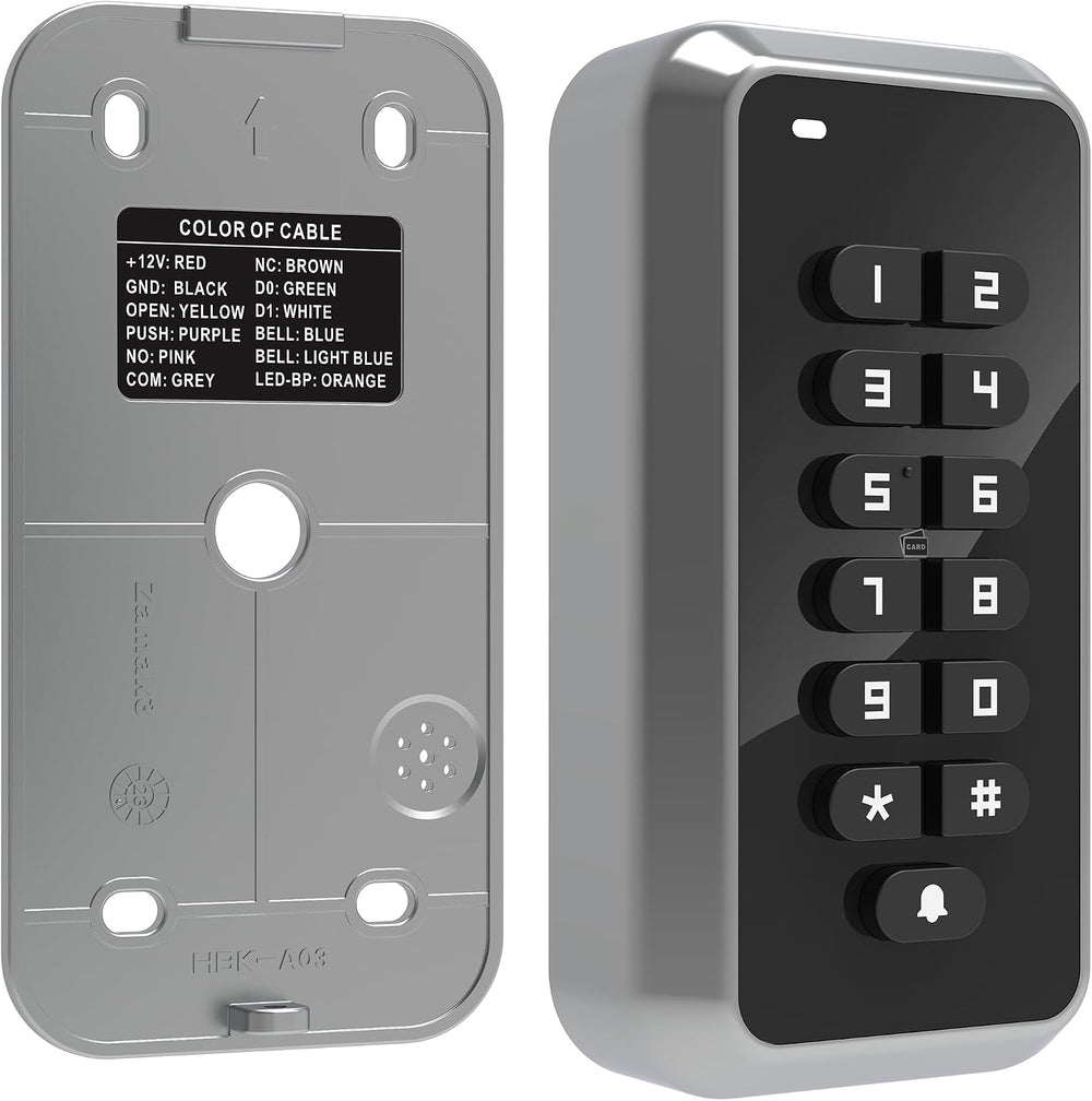 UHPPOTE 125KHz RFID Door Access Control Keypad Card Reader Metal Shell