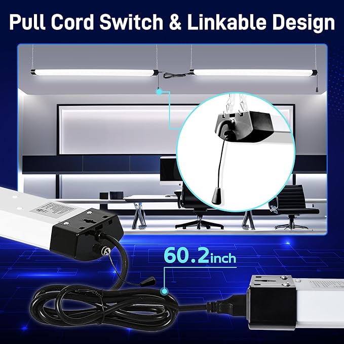 hykolity 4FT 70W LED Shop Light Linkable, 5000K Utility Shop Lights