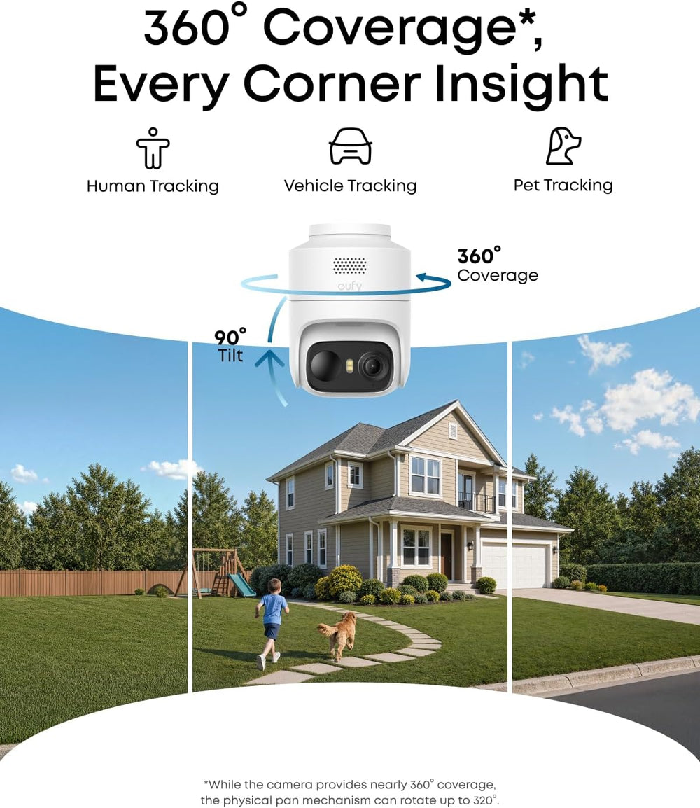 eufy Security eufyCam C37, Solar Cameras Wireless Outdoor,2K Resolution