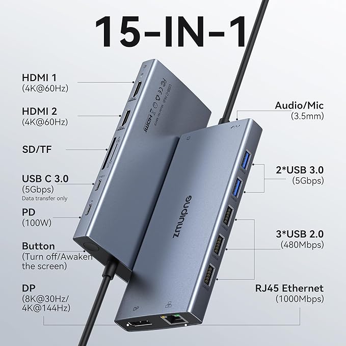 USB C Laptop Docking Station