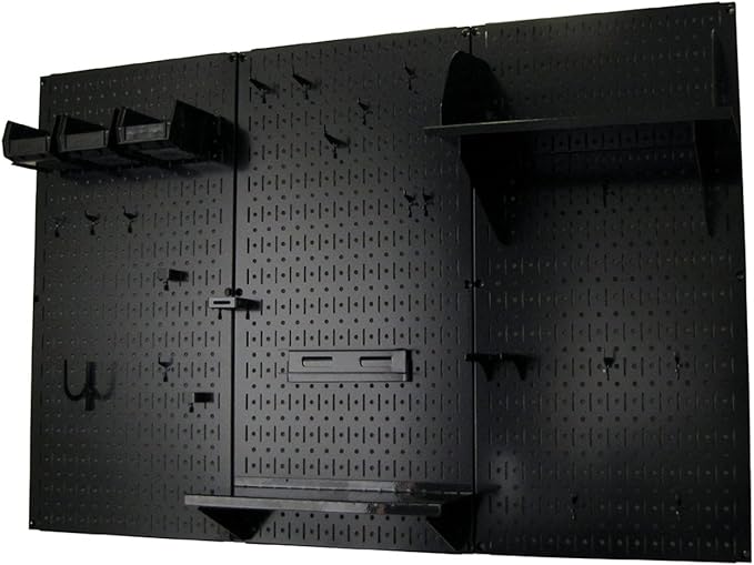 Wall Control Pegboard Organizer 4 ft. Metal Pegboard Standard Tool Storage Kit