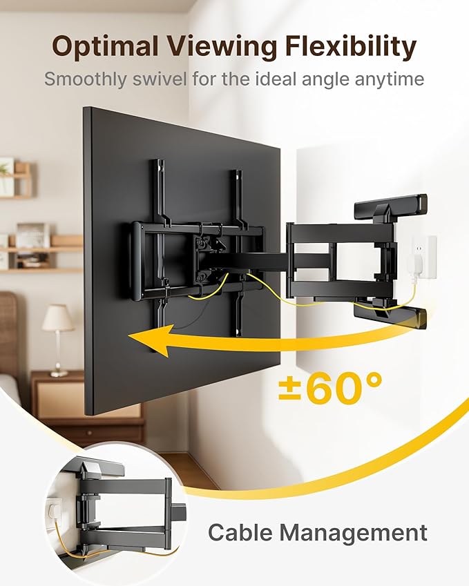 monTEK Full Motion TV Wall Mount