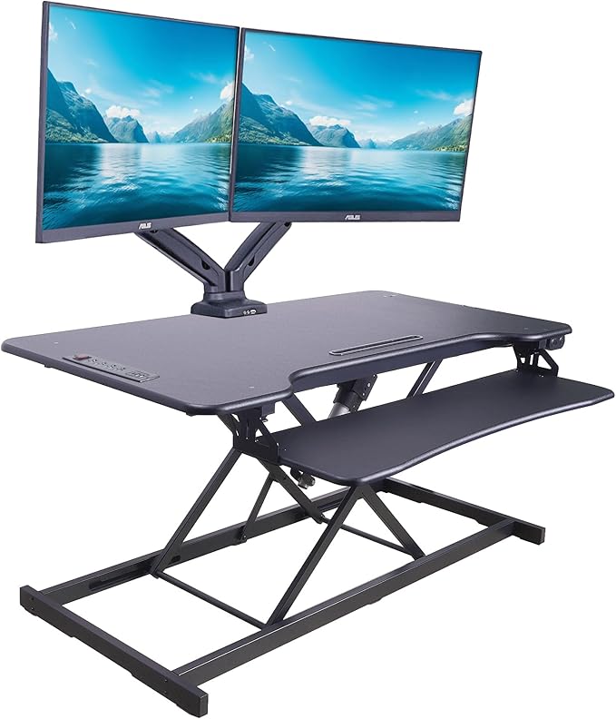 Rocelco 46" Electric Standing Desk Converter