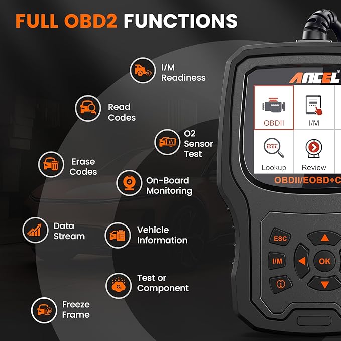 ANCEL AD530 OBD2 Scanner-Upgraded AD310, Car Code Reader