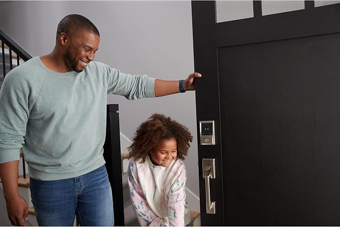 Schlage BE499WB CEN 619 Encode Plus WiFi Deadbolt Smart Lock, Keyless Entry