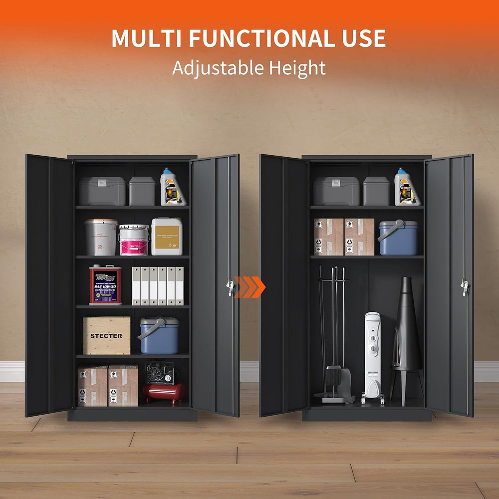 Metal Storage Cabinet for Garage, Tool Cabinet, Utility Cabinet