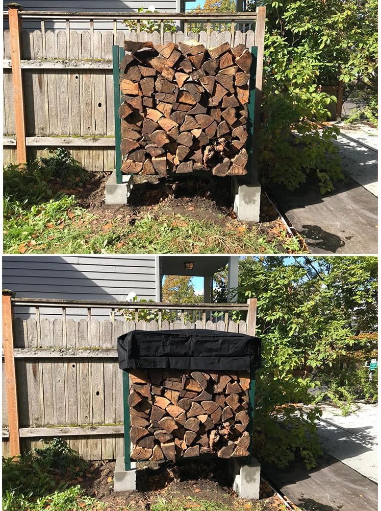 Firewood Rack Top Cover Waterproof Replacement for 5 Foot