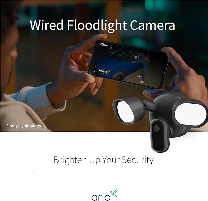 Arlo Wired Floodlight Camera, Home Security Camera