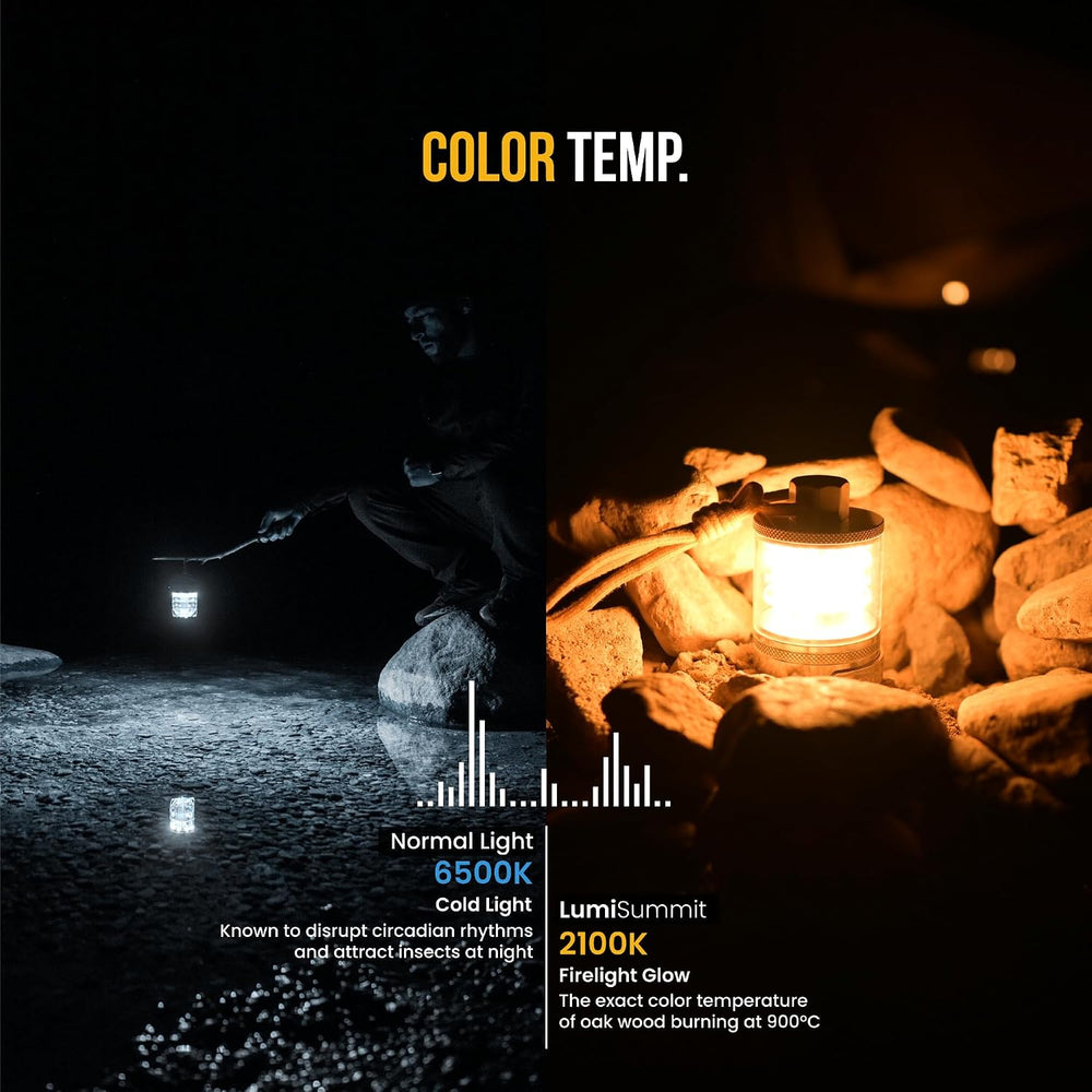 ZOOOBELIVES Vintage Aluminum Camping Lantern Light - Dimmable Warm Glow Lamp,...