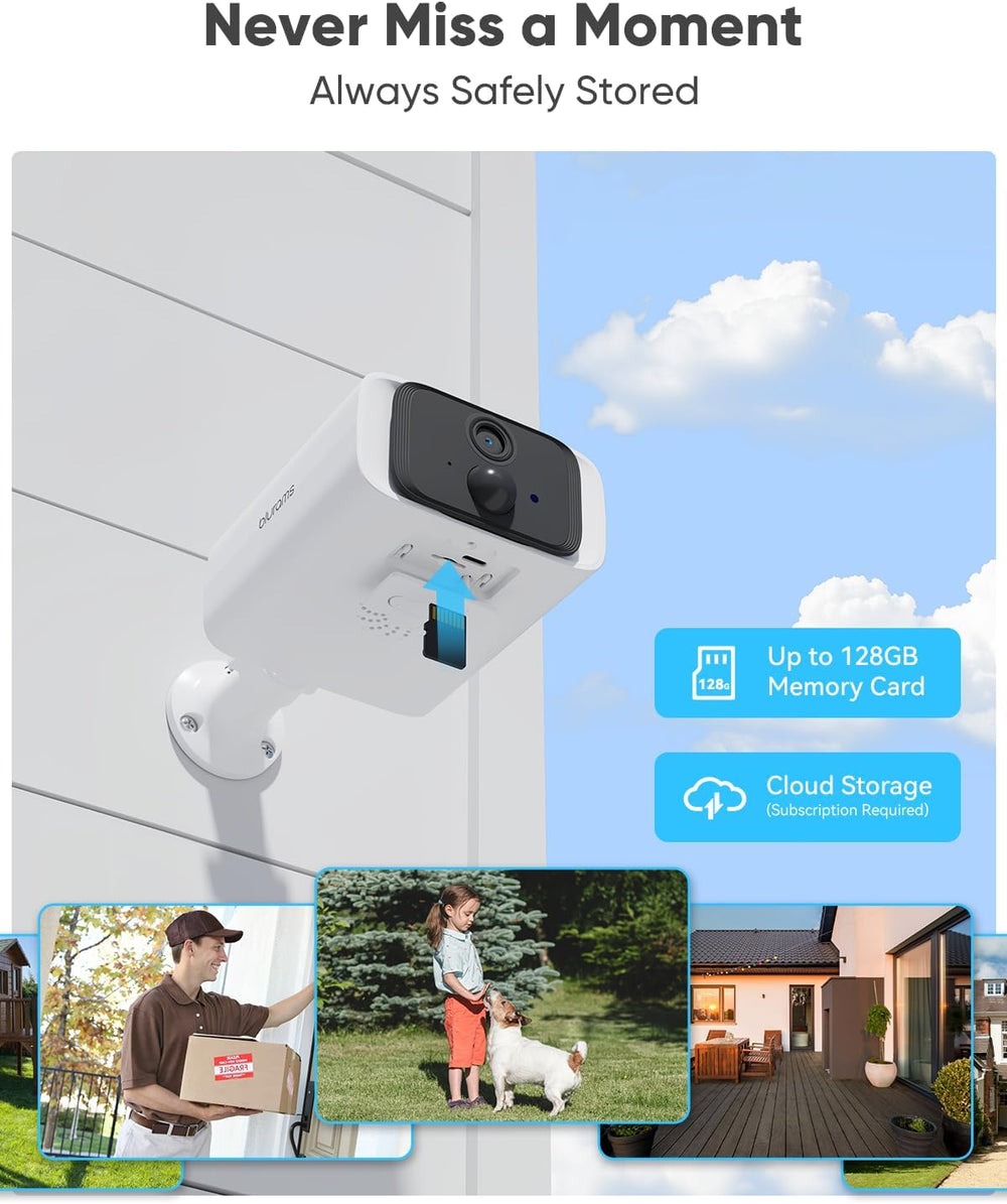 blurams 4MP Solar Security Camera, Wireless Security Camera Outdoor