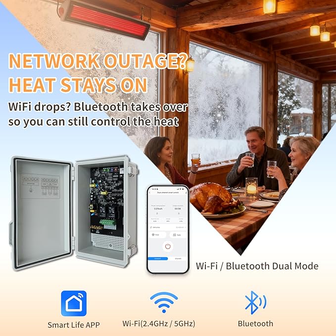 Zuomeng Smart Heat On/Off Controller, Compatible