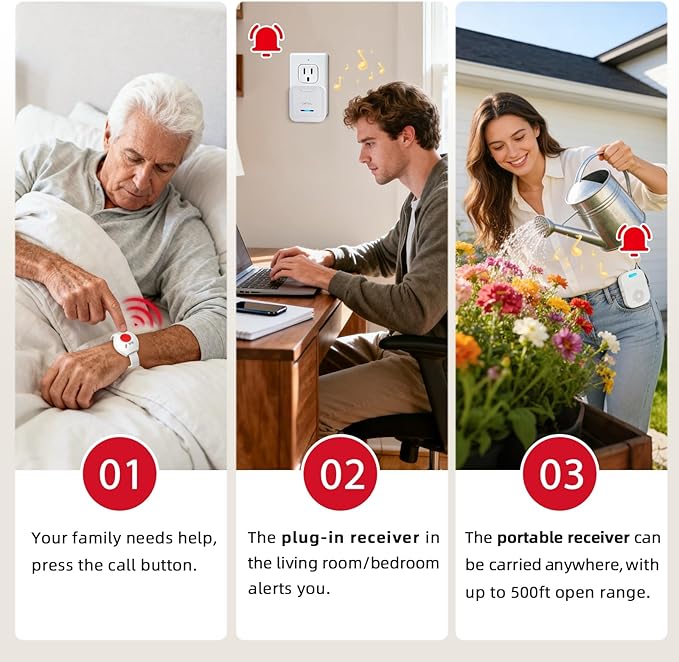 CallToU Caregiver Pager Wireless Call Button