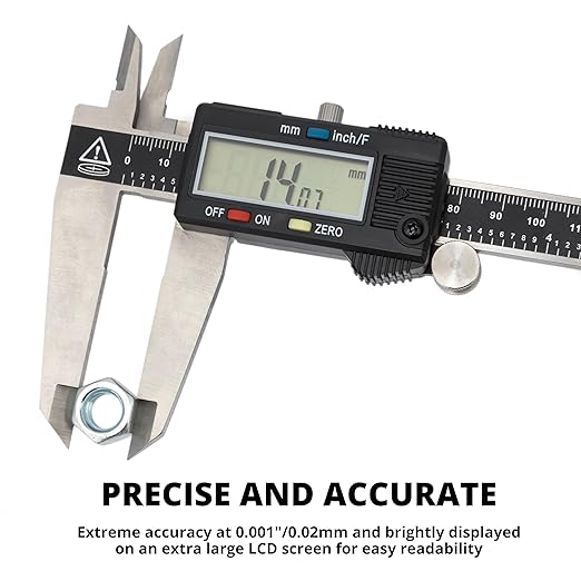 NEIKO 01409A 12” Electronic Digital Caliper | Extra Large Display | 0-12 Inches