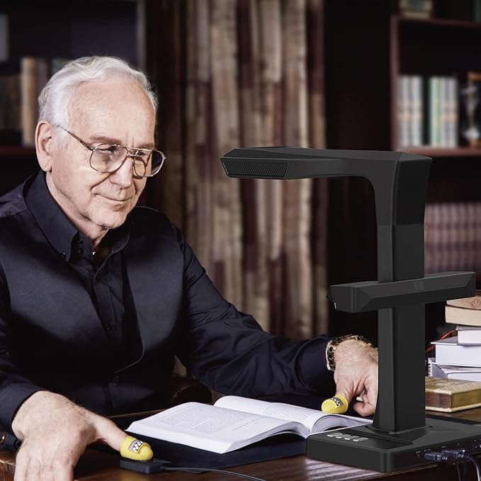 CZUR ET18 Pro Professional Document Scanner, 2nd Gen Auto-Flatten & Deske...