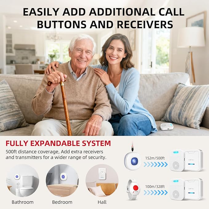 CallToU Caregiver Pager Wireless Call Button