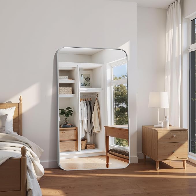 FORBATH 60x36 Inch Silver Bathroom Mirror