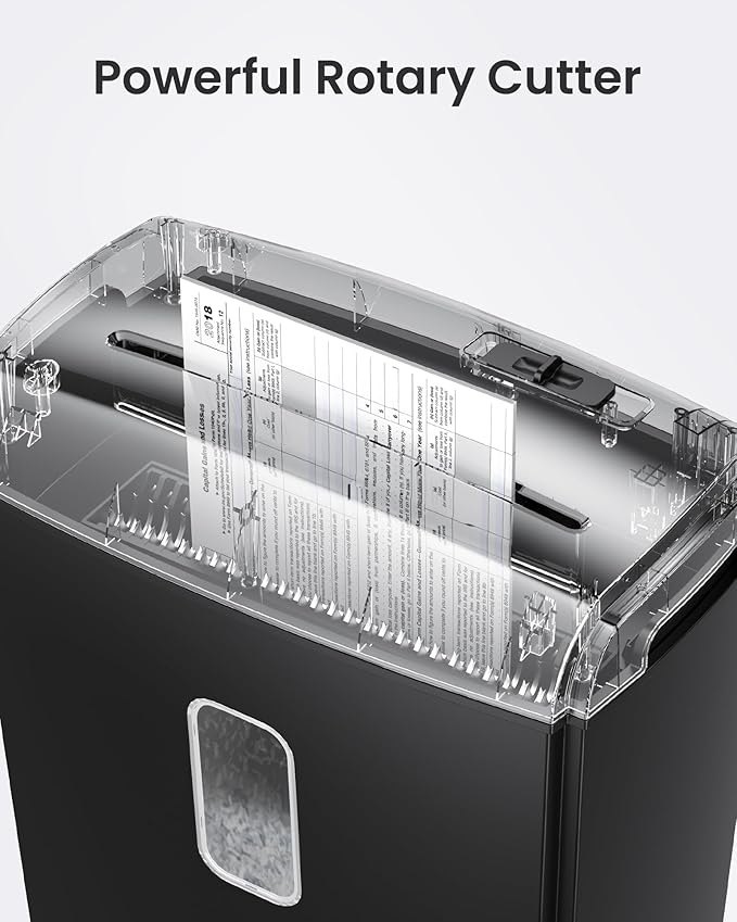 Locksworth 8-Sheet Micro Cut Paper Shredder P-4 High Security